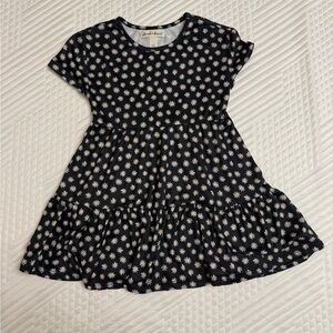 Derek Heart Girls Daisy Print Dress - Tiered Skirt - Size 4